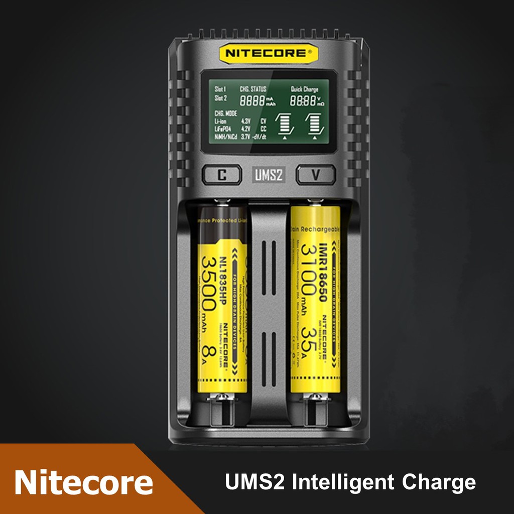 Nitecore UMS2 อุปกรณ์ชาร์จถ่าน Intelligent Charge รุ่นใหม่ล่าสุด