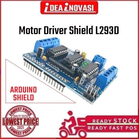 มอเตอร์ไดร์เวอร์โล่ L293D & 74HC595 - Arduino UNO เข้ากันได้กับ DC, Servo & Stepper Motor, 293 L293 