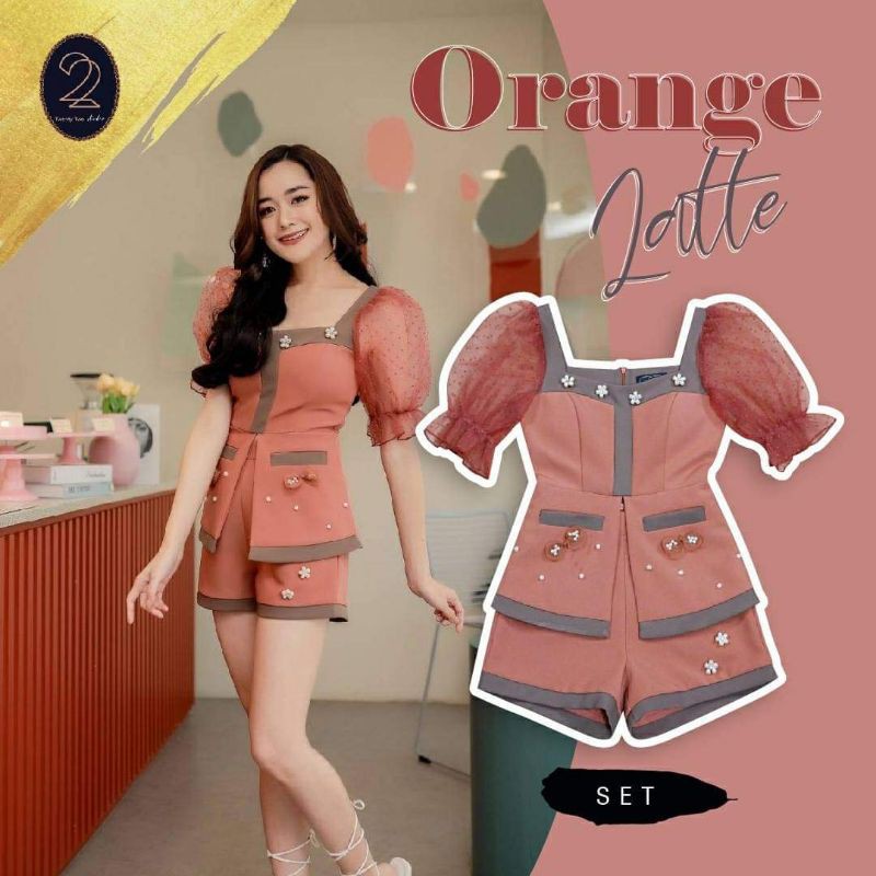 🌸🌸งานป้าย 22studio ชุด set สีทูโทน Size S🌺🌺