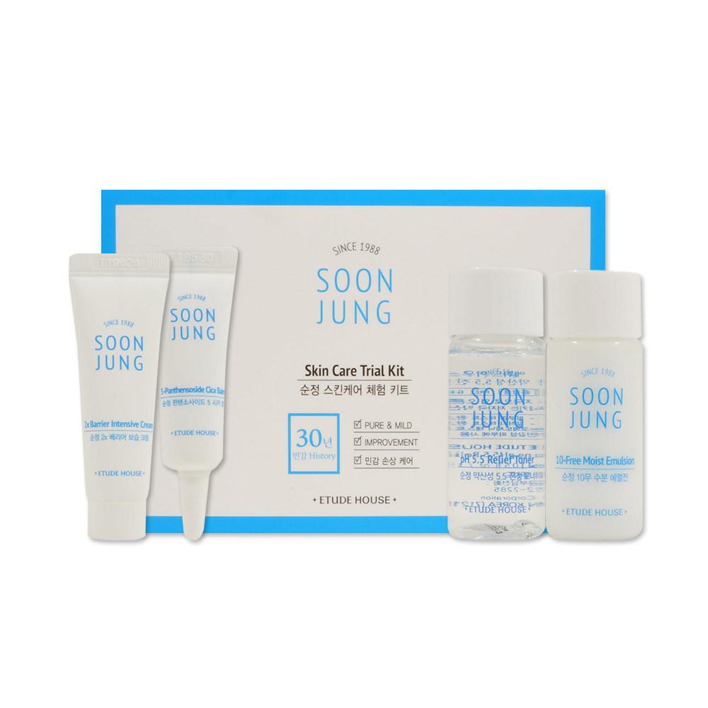 พร้อมส่งจ้า Etude Soon Jung Skin Care Trial Kit (4 items) 1กล่องต่อ 1ออเดอร์นะคะ
