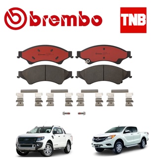 Brembo แบมโบ้ ผ้าเบรคหน้า Ford Ranger T6 Mazda Bt50pro ปี 2012-2018