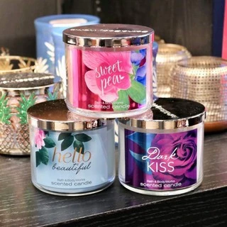 ของแท้Shopไทย/พร้อมส่ง Bath & Body Works 3 Wick Candle เทียนหอมขนาดใหญ่14.5oz./411g.Set 1