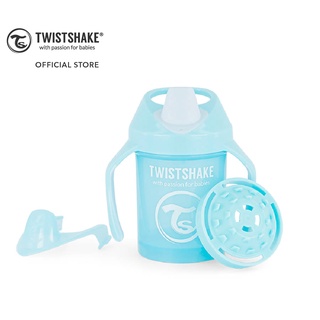 Twistshake Mini Cup แก้วหัดดื่มสำหรับเด็ก ป้องกันการหกเลอะเทอะ และป้องกันการสำลักน้ำ 230ml (สีฟ้า/Pastel Blue)