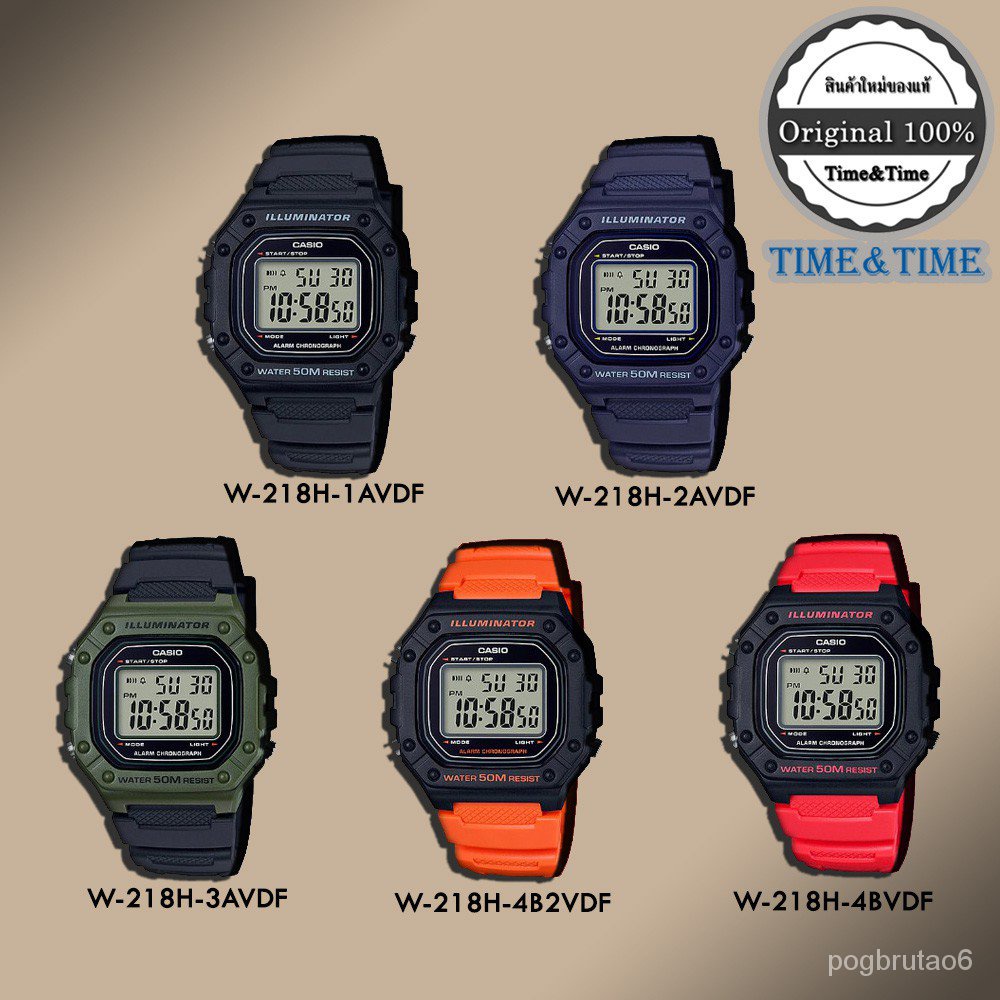 ใหม่นาฬิกา CASIO รุ่น W-218H สินค้าใหม่ ของแท้ รับประกัน 1 ปี ใส่ได้ทั้งผู้ชายและผู้หญิง
