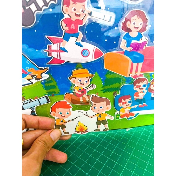 ✅สื่อปันสุข✅บอร์ดเกมการศึกษากลางวันกลางคืน