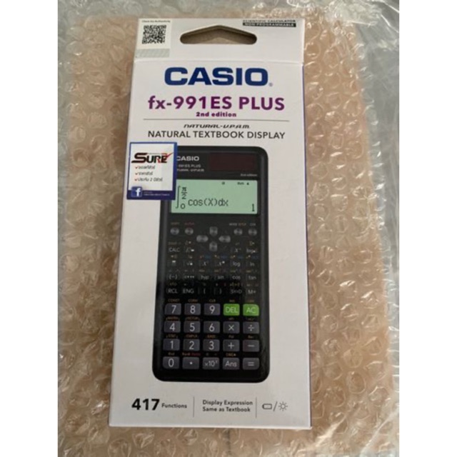 เครื่องคิดเลข Casio Fx991 ES Plus ของแท้ ประกัน 2 ปี