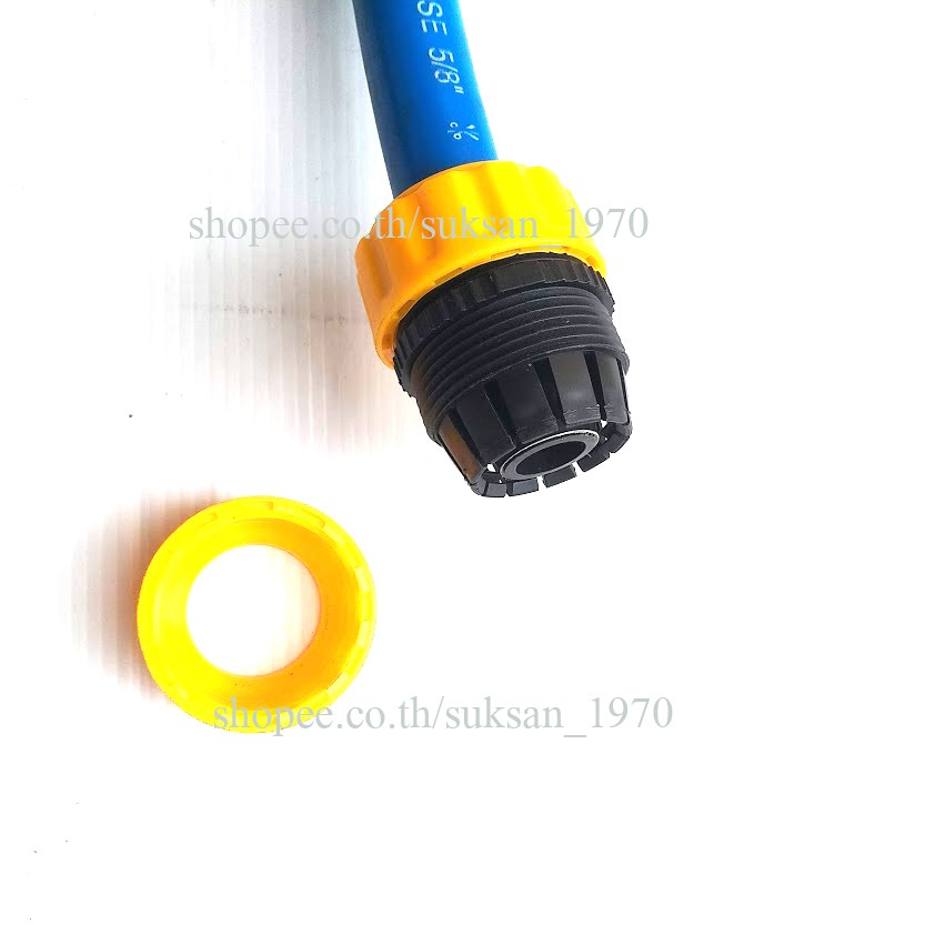 อุปกรณ์เชื่อมต่อ สายยาง 5 หุน หรือสายยาง 6 หุน  ชุดต่อเชื่อมได้ทั้ง 2 ขนาด หมุนเกลียวล็อกแน่น  A072 - รูปที่ 2