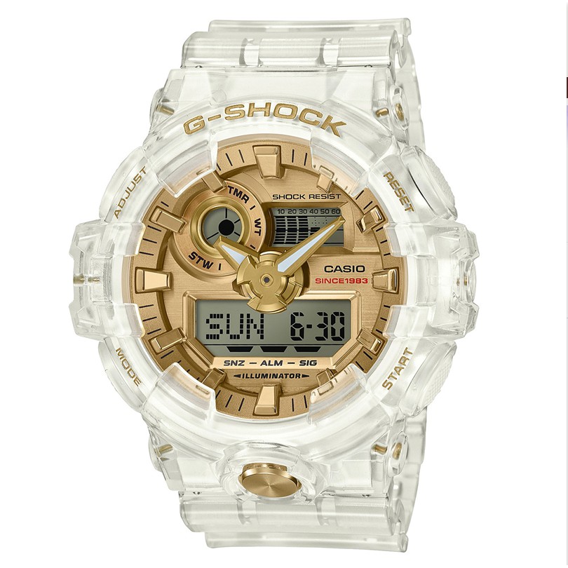 นาฬิกาข้อมือผู้ชาย Casio รุ่น Casio G-SHOCK ครบรอบ 35 ปีรุ่น Glacier Gold รุ่น GA-700