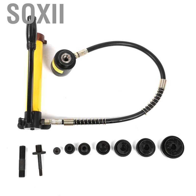 {new}SYK8B Portable Hydraulic Knockout Hole Punch Driver Tool Kit 22