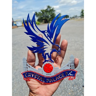 คริสตัลพาเลซ โลโก้ CRYSTAL PALACE F.C. เหล็กตัดเลเซอร์ ขนาด 18 cm.หนา 2 mm. ทำสีเหมืนจริง ใช้สี 2k.สีพ่นรถยนต์ภายนอก