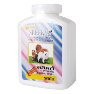 ราคาพิเศษ!! สลิคกี้ วิตามินบำรุงสุขภาพ สำหรับสุนัข รสตับ 350 ก. Sleeky Dietary Supplement for Pets Vitamin B &amp; Calcium L