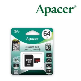 มีโค้ดลด50% Apacer MicroSDHC 64GB Class10 Micro sd ของแท้ ศูนย์ไทย Acer Lifetime Warranty