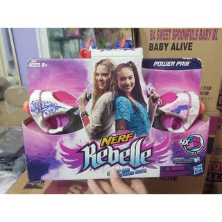 Nerf Rebelle power pair แพคคู่ 2กระบอก เนิร์ฟแบบดึงแล้วยิง