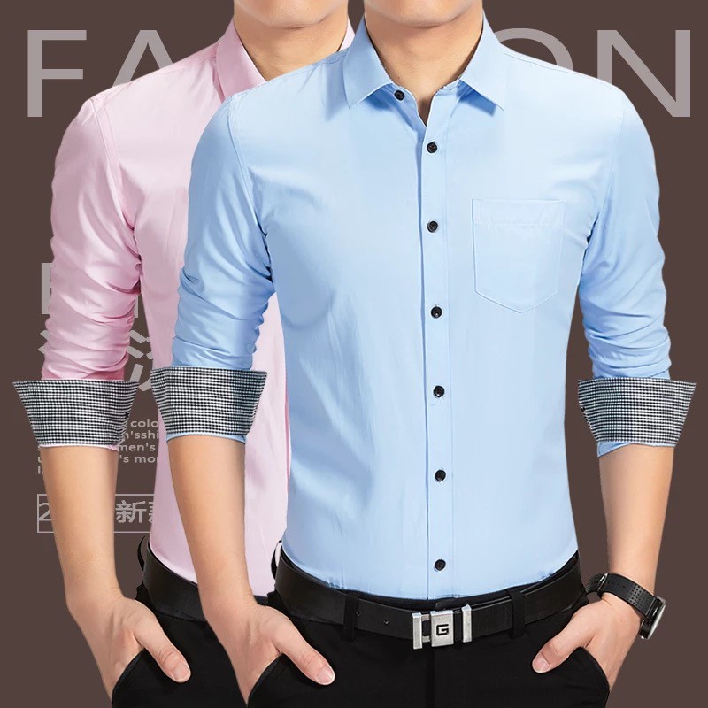 เสื้อเชิ้ต แขนยาว คอปก กันแดด สำหรับผู้ชาย