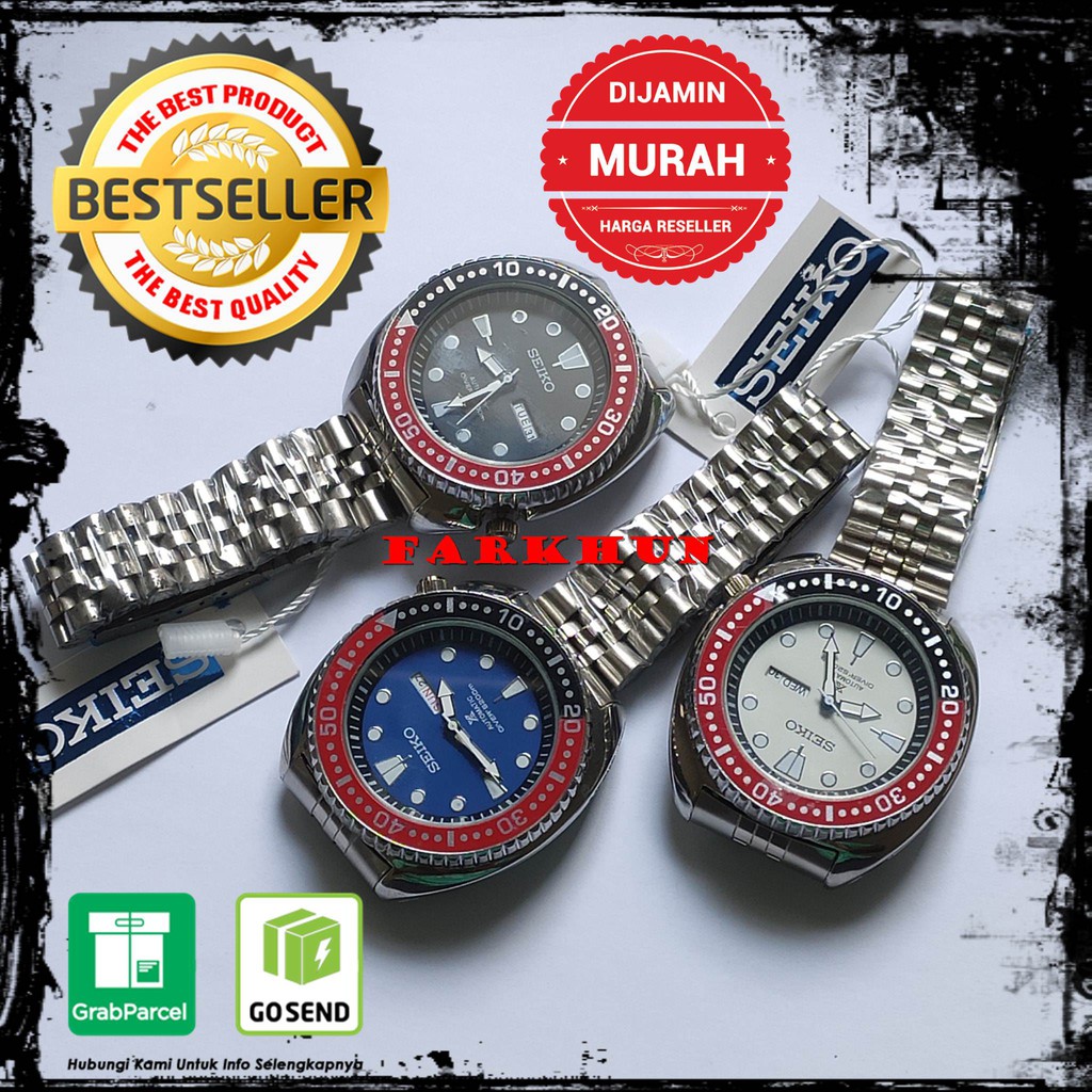 Mantulll WATCH SEIKO DIVER ฟรีกล่องแบตเตอรี่พิเศษ SKX TURTLE WATCH BAND DIVERS