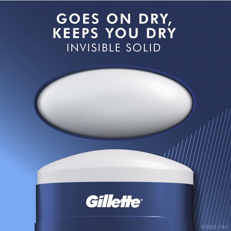 Gillette Antiperspirant Deodorant for Men, Invisible Solid, Cool Wave