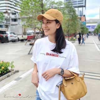 เสื้อโอเวอร์ไซส์ สกรีนลาย BANGKOK x Krung Thep Maha Nakhon เสื้อยืดโอเวอร์ไซส์ เสื้อครอปโอเวอร์ไซส์ ครอป oversize