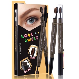 odbo love sweet twist eyebrow pencilOD78 ดินสอเขียนคิ้วแบบออโต้เนื้อเครยอน มาพร้อมแปรงปัดทรงรักบี้