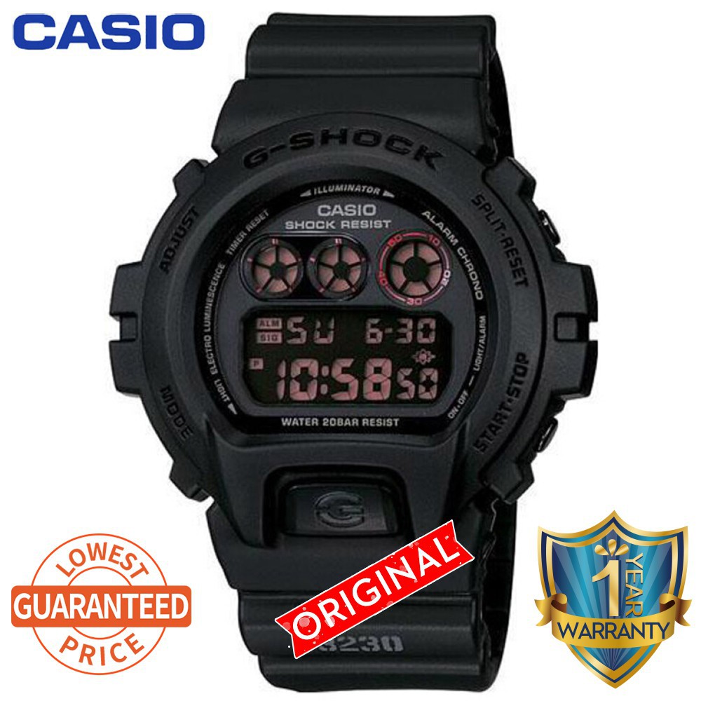 Casio G-Shock DW6900 Water Resistant Digital Sport Watches Men Watch DW-6900MS-1