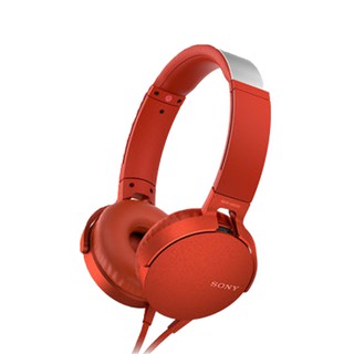 อุปกรณ์เครื่องเสียง ชุดหูฟัง SONY MDRXB550APRCE สีแดง เครื่องเสียงและลำโพง ทีวีและเครื่องเสียง HEADPHONE SONY MDRXB550AP