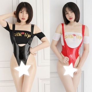 ชุดบอดี้สูทวันพีชหนังพร้อมเสื้อครอป