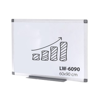 กระดานไวท์บอร์ด แม่เหล็ก 60x90cm MOUNTAIN Whiteboard LW-6090 กระดาน ไวท์บอร์ดแม่เหล็ก