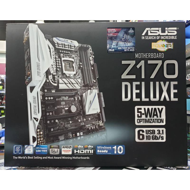 MAINBOARD (เมนบอร์ด) 1151 ASUS Z170-DELUXE