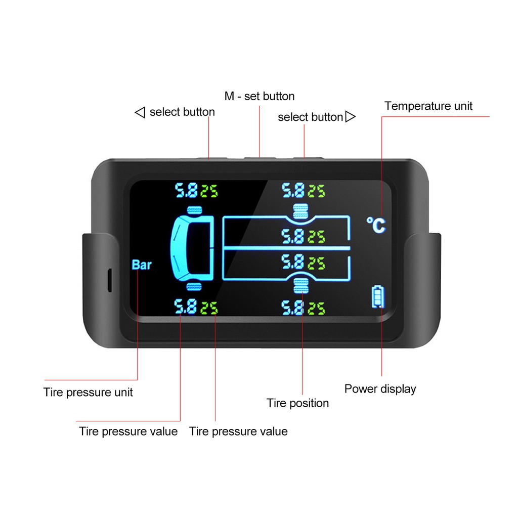เครื่องตรวจจับแรงดันลมยาง:Wireless Tms Sensor 14.5Bar Car TMS Tyre ...
