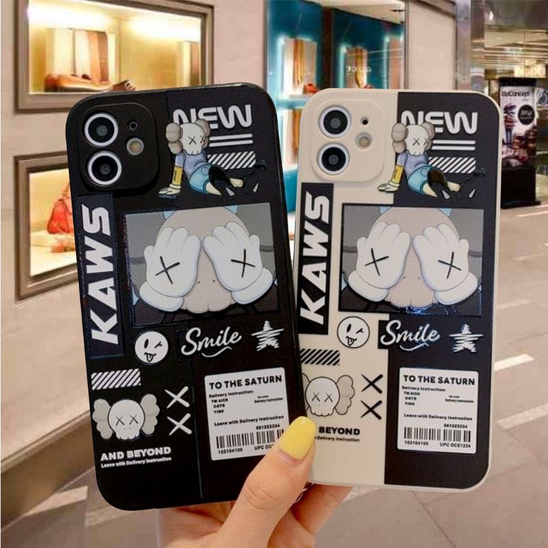 Softcase Kaws Vivo V9 V21E V21 4G 5G Y73 Y50 Y30 Y30i y81 V5 V5s Y65 lite Y53 1606 Y21 Y21S Y21T Y33