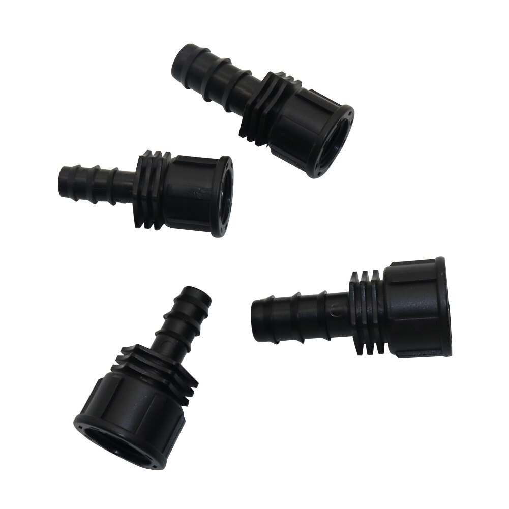 2 ชิ้น 1/2 "3/4" หญิงเกลียวเป็นหนาม DN16 DN20 อุปกรณ์ท่อตัวเชื่อมต่อน้ําสวนระบบชลประทานอุปกรณ์เสริม