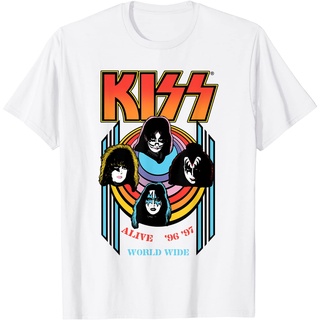 เสื้อยืดโอเวอร์ไซส์เสื้อยืด ลาย Kiss Alive Worldwide สําหรับผู้ใหญ่S-3XL