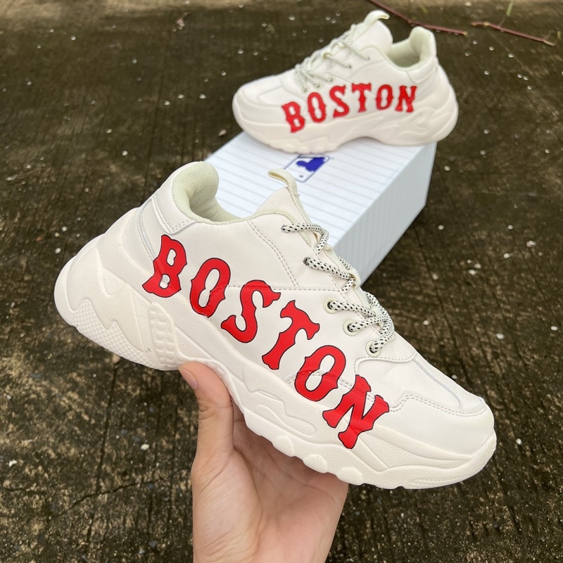 🔥รองเท้าผ้าใบ MLB BOSTON RED รองเท้าผ้าใบผู้หญิง