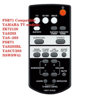 รีโมตคอนโทรลระบบซาวด์บาร์ แบบเปลี่ยน สําหรับ YAMAHA FSR71 FSR66 FSR71 ZK72120 YAS203 Yas-203 FSR71 YAS203BL YASCU203 NSWSW41 TS-1030 Yas-103 TS-1520 Yas -152 Yas-203