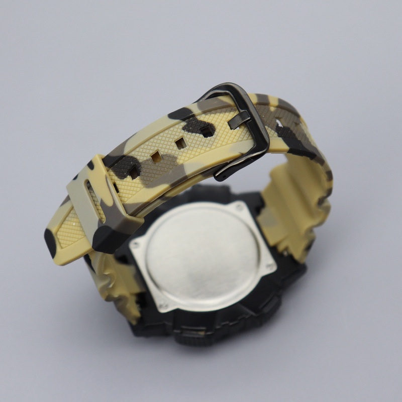 Yifilm สายนาฬิกาข้อมือ ยางซิลิโคนนิ่ม ลายพราง 18 มม. สําหรับ Casio W-218H AE1200 1000W 1300 W-800H 216H 735H