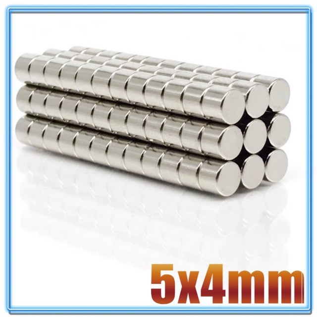 5ชิ้น แม่เหล็กแรงสูง 5x4มิล Magnet Neodymium 5x4mm แม่เหล็ก กลมแบน 5*4mm แม่เหล็กนีโอไดเมียม 5*4มิล แม่เหล็กติดตู้เย็น