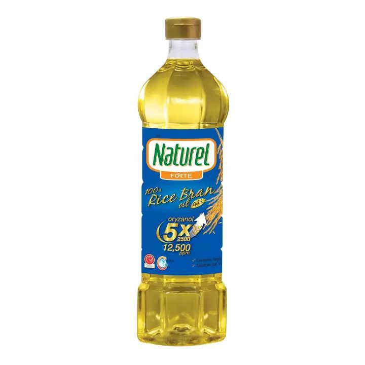 ร้านไทย  {ส่งฟรี} Naturel Forte เนเชอเรลฟอร์เต้ น้ำมันรำข้าวโกล์ด 100% 1 ลิตร  เก็บเงินปลายทาง