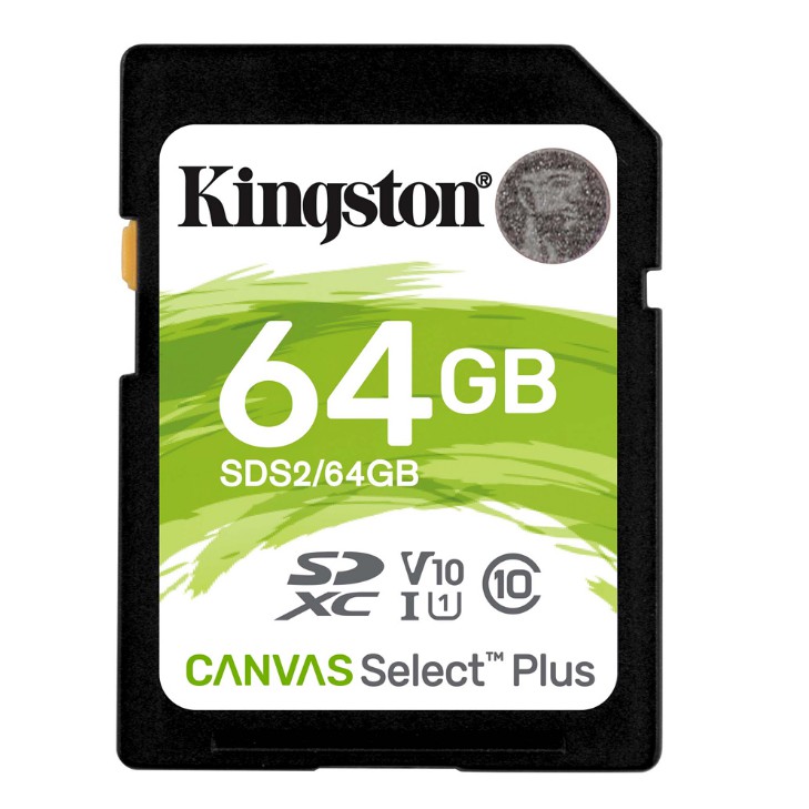 KINGSTON 64 GB SD CARD (เอสดีการ์ด) CANVAS SELECT PLUS (SDS2/64GB)