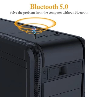 ตัวรับสัญญาณ ส่งเสียงบลูทู ธ Bluetooth 5.0 Adapter Driver Free Audio Transmit ตัวรับสัญญาณบลูทูธ5.0 สำหรับ PC / Notebook