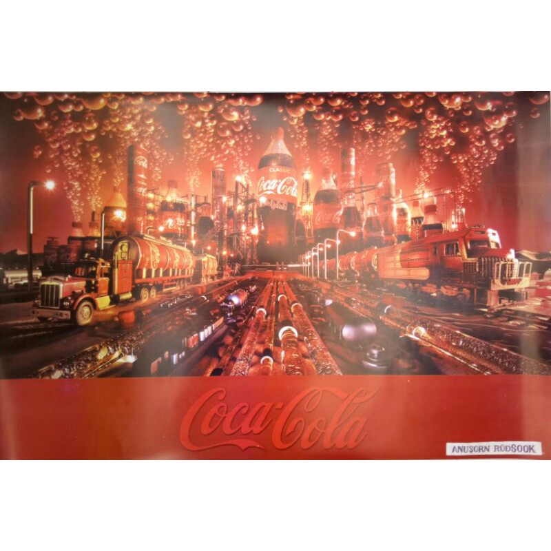 COCA - COLA VINTAGE POSTER ( 3 )