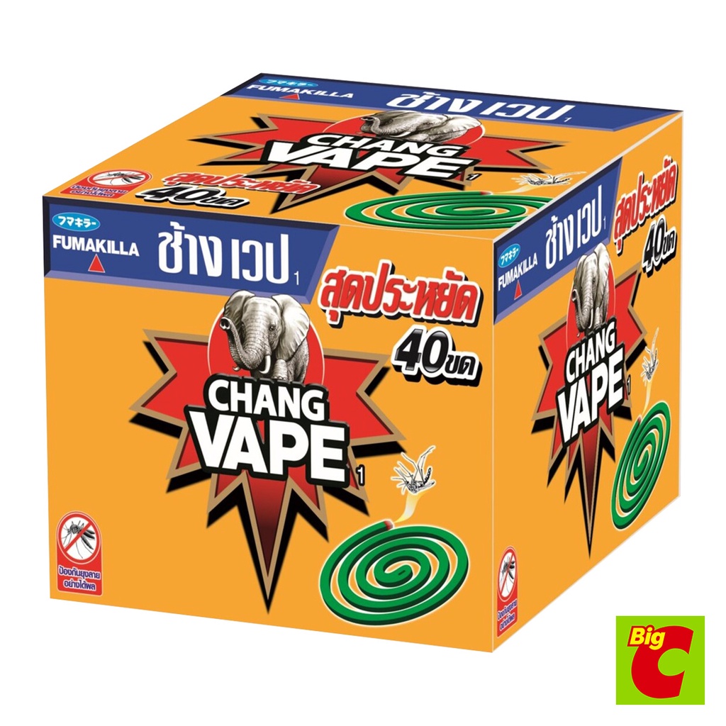 ช้าง เวป 1 ยาจุดกันยุง แพ็ค 40 ขด