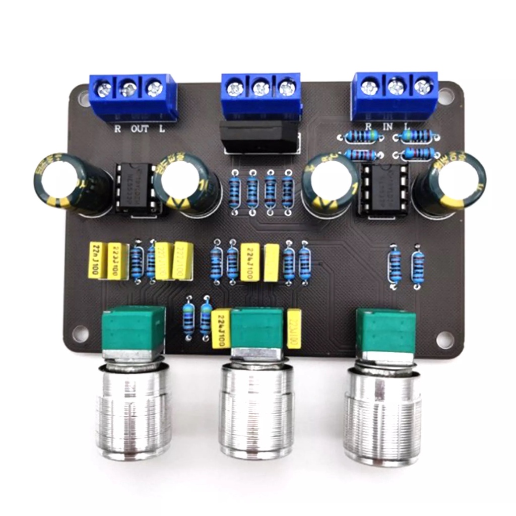 Dual NE5532 Tone Control  Stereo Equalizer Preamp Treble Bass พร้อมส่ง