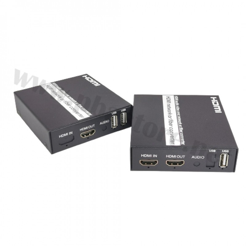 HDMI Extender + USB With HDMI Loopout 120M