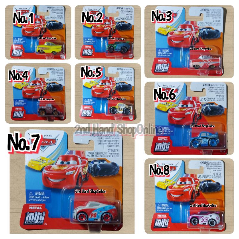 รถของเล่น Disney PIXAR Cars : METAL mini Racers🏁