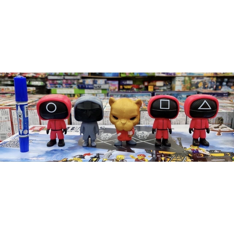 โมเดล สควิดเกม ชุด 5 ตัว ความสูง 11 cm uy5