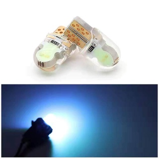 ไฟหรี่LED ขั้วT10 COB2ชิพ ซิลิโคน (สีไอซ์บลู) 2หลอด