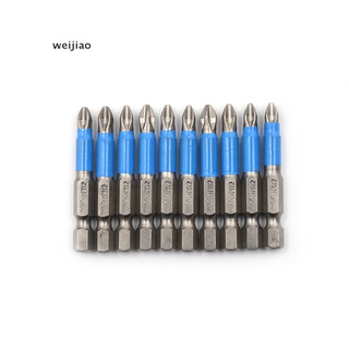 wei New 1 PC 1/4" Hex Magnetic Non Anti Slip Long Reach Electric Screwdriver Bits PH2 Length 50mm Single Side Power Tool