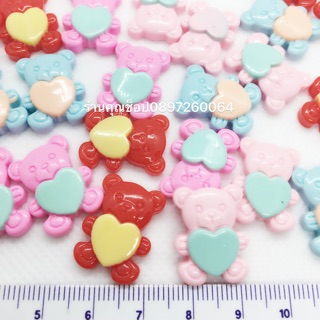 หมีน่ารัก 10 ชิ้น 20บาทเรซิ่นติดกิ๊บสีหวาน ปากกา ดินสอน้องๆค่ะ