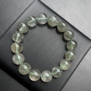 กำไลหินแท้ไหมเขียว (Green Rutilated Quartz) 12.5mm