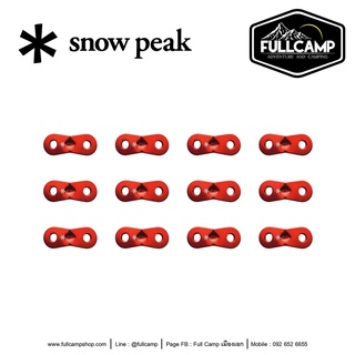 Snow Peak Red Color Aluminum Stopper ตัวตึงเชือก ตัวเร่งเชือก ทำจากอะลูมิเนียม