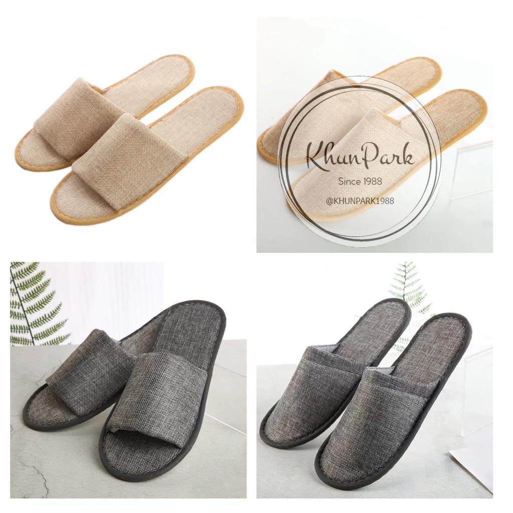 รองเท้าใส่เดินในบ้าน ในโรงแรม 🏠สำหรับใช้แล้วทิ้ง👞แบบเปิดเท้า/หุ้มเท้า kp99